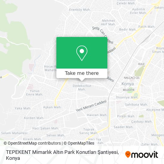 TEPEKENT Mimarlık Altın Park Konutları Şantiyesi map