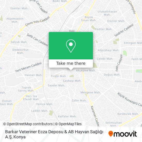 Barkar Veteriner Ecza Deposu & AB Hayvan Sağlığı A.Ş map