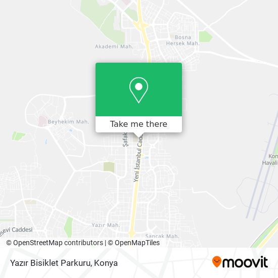 Yazır Bisiklet Parkuru map
