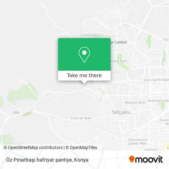 Öz Pınarbaşı hafriyat şantiye map