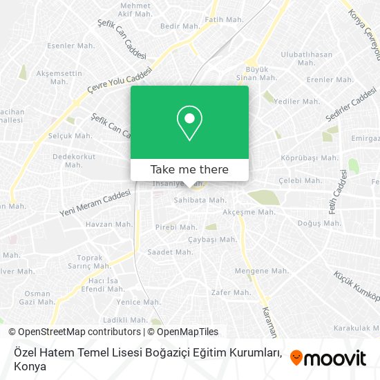 Özel Hatem Temel Lisesi Boğaziçi Eğitim Kurumları map