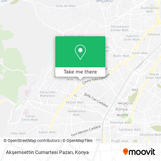 Akşemsettin Cumartesi Pazarı map