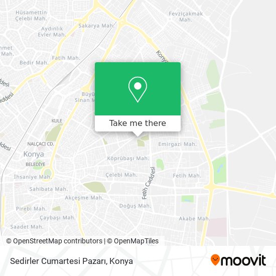 Sedirler Cumartesi Pazarı map