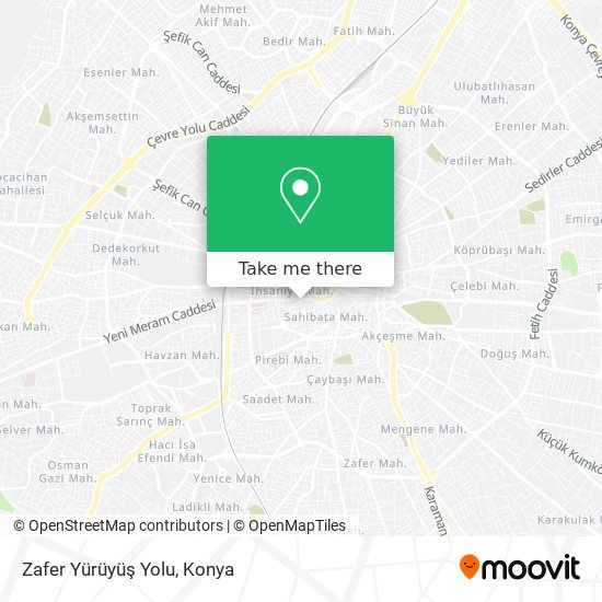 Zafer Yürüyüş Yolu map
