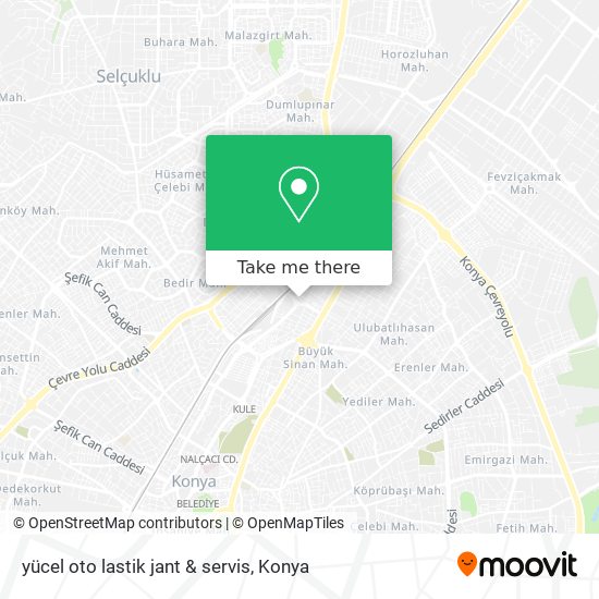 yücel oto lastik jant & servis map