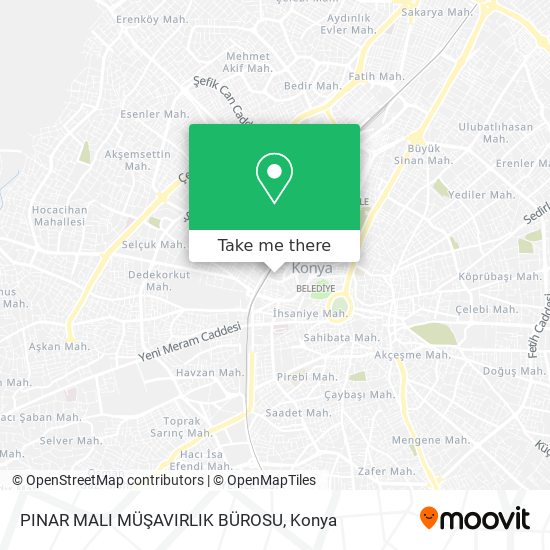 PINAR MALI MÜŞAVIRLIK BÜROSU map