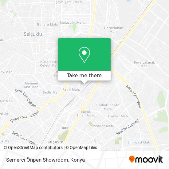 Semerci Önpen Showroom map