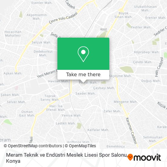Meram Teknik ve Endüstri Meslek Lisesi Spor Salonu map