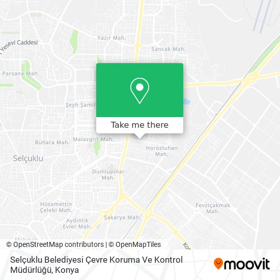 Selçuklu Belediyesi Çevre Koruma Ve Kontrol Müdürlüğü map
