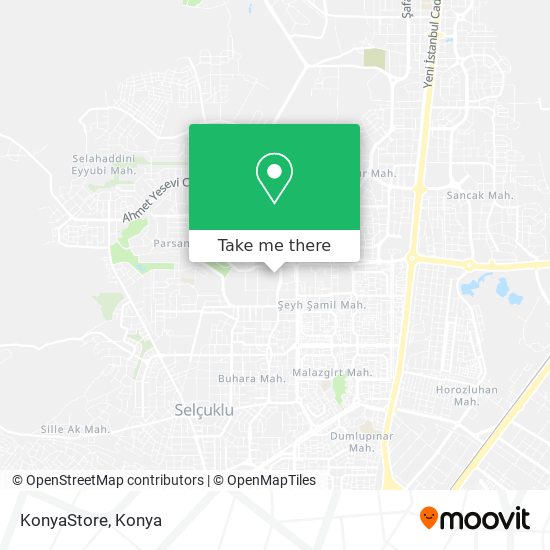 KonyaStore map