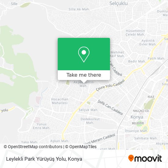 Leylekli Park Yürüyüş Yolu map