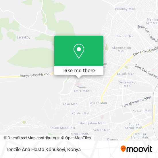 Tenzile Ana Hasta Konukevi map