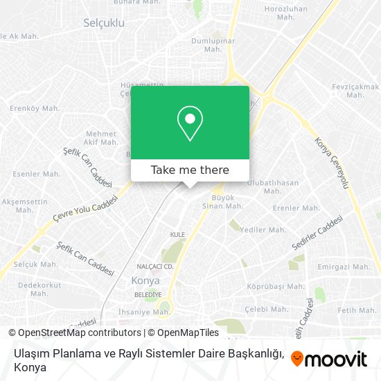 Ulaşım Planlama ve Raylı Sistemler Daire Başkanlığı map