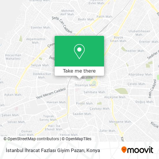 İstanbul İhracat Fazlası Giyim Pazarı map