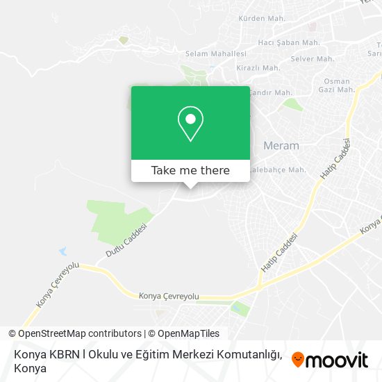 Konya KBRN l Okulu ve Eğitim Merkezi Komutanlığı map