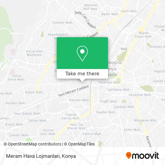 Meram Hava Lojmanları map