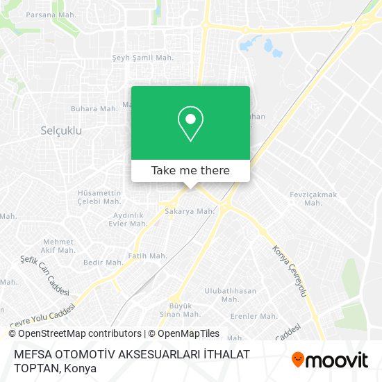 MEFSA OTOMOTİV AKSESUARLARI İTHALAT TOPTAN map