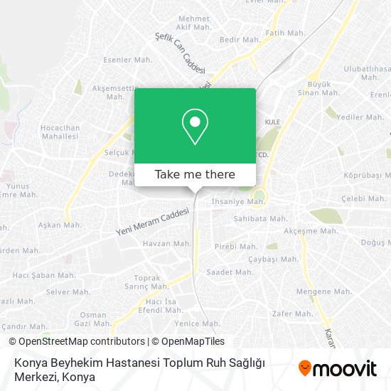 Konya Beyhekim Hastanesi Toplum Ruh Sağlığı Merkezi map