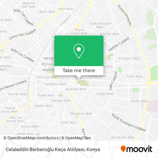 Celaleddin Berberoğlu Keçe Atölyesi map