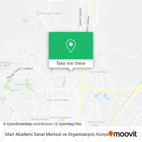 Mart Akademi Sanat Merkezi ve Organizasyon map
