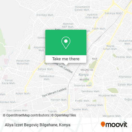 Aliya İzzet Begoviç Bilgehane map
