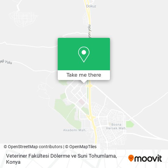 Veteriner Fakültesi Dölerme ve Suni Tohumlama map