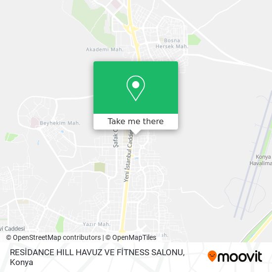 RESİDANCE HILL HAVUZ VE FİTNESS SALONU map