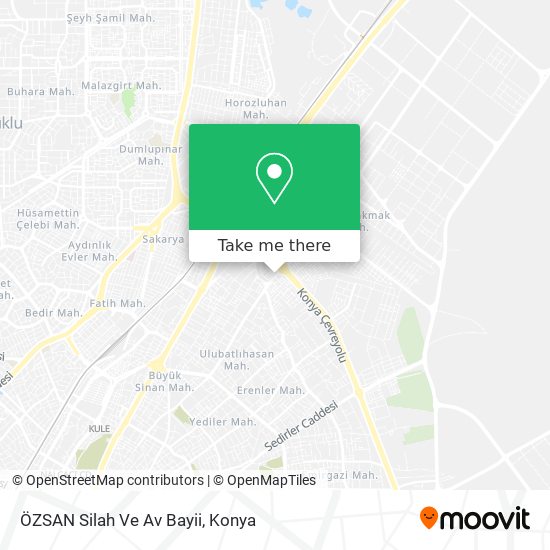 ÖZSAN Silah Ve Av Bayii map