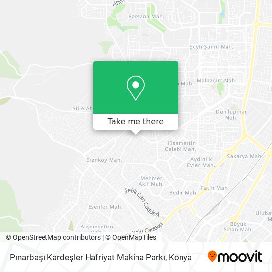 Pınarbaşı Kardeşler Hafriyat Makina Parkı map