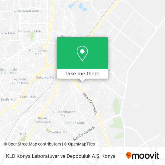 KLD Konya Laboratuvar ve Depoculuk A.Ş map