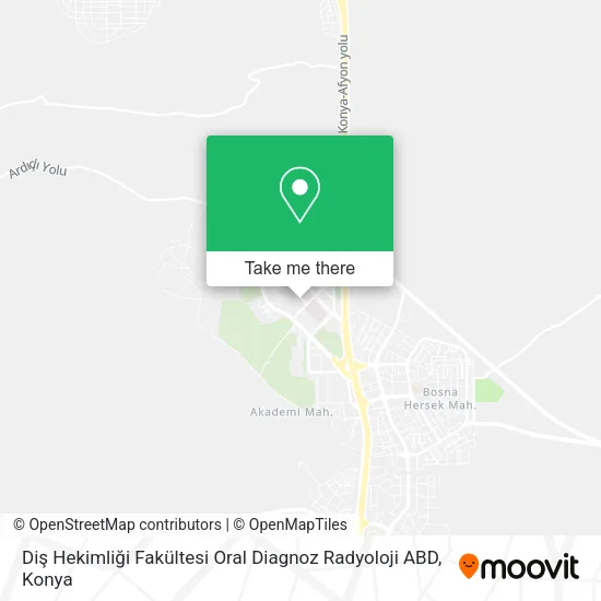 Diş Hekimliği Fakültesi Oral Diagnoz Radyoloji ABD map