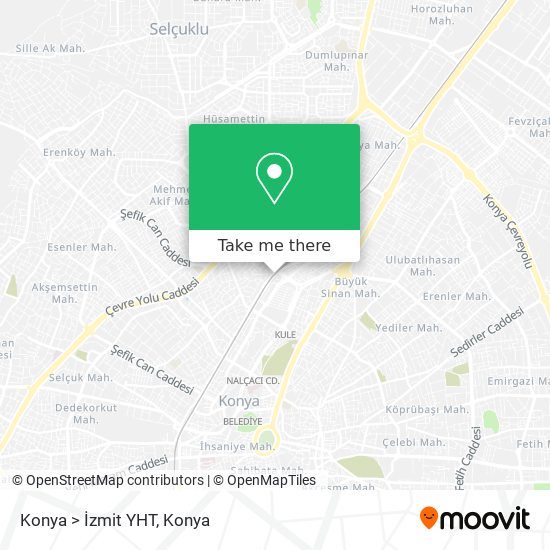 Konya > İzmit YHT map