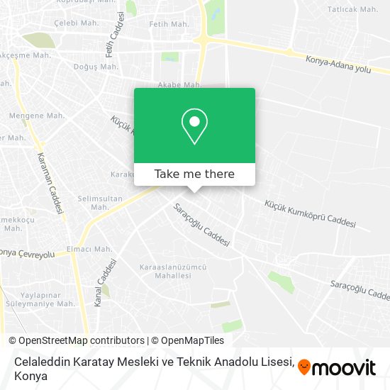 Celaleddin Karatay Mesleki ve Teknik  Anadolu Lisesi map