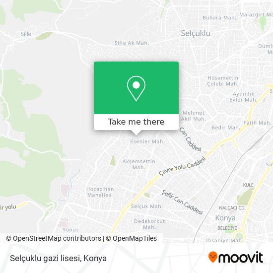 Selçuklu gazi lisesi map