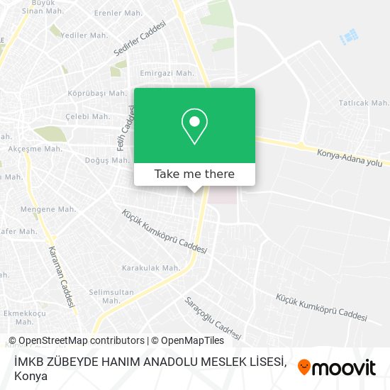 İMKB ZÜBEYDE HANIM ANADOLU MESLEK LİSESİ map