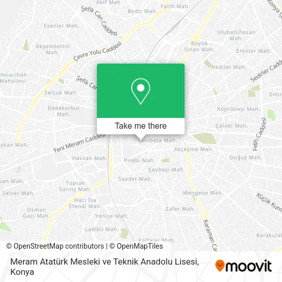 Meram Atatürk Mesleki ve Teknik Anadolu Lisesi map