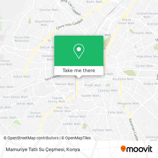 Mamuriye Tatlı Su Çeşmesi map