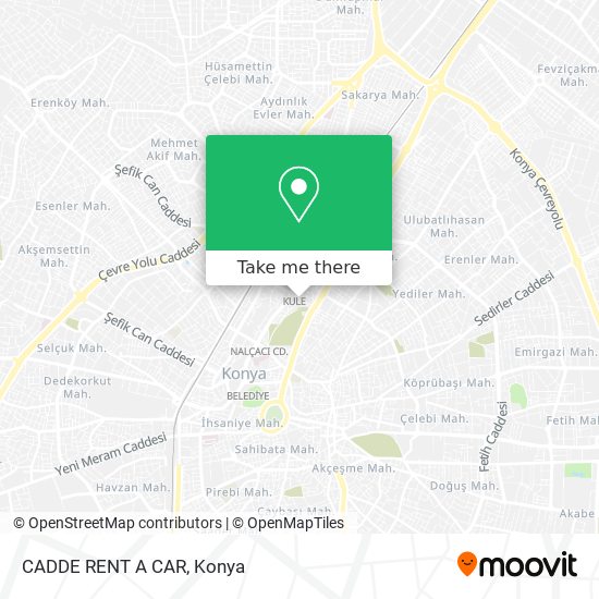 CADDE RENT A CAR map