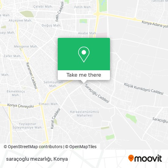 saraçoglu mezarlığı map