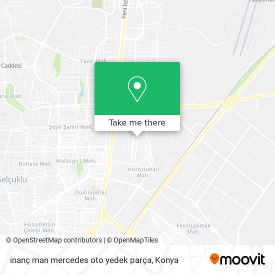 inanç man mercedes oto yedek parça map