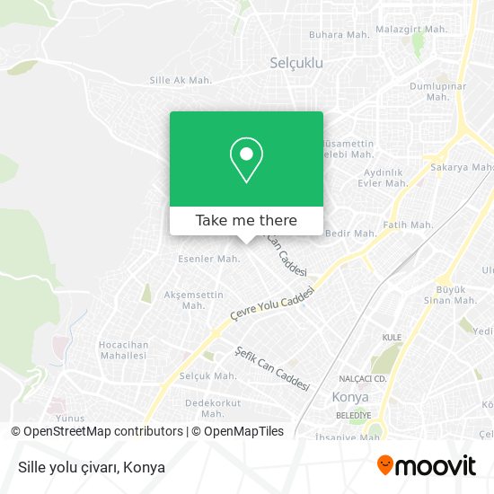 Sille yolu çivarı map