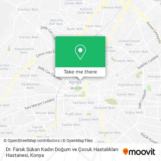 Dr. Faruk Sükan Kadın Doğum ve Çocuk Hastalıkları Hastanesi map