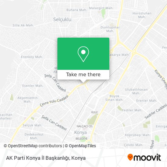 AK Parti Konya İl Başkanlığı map
