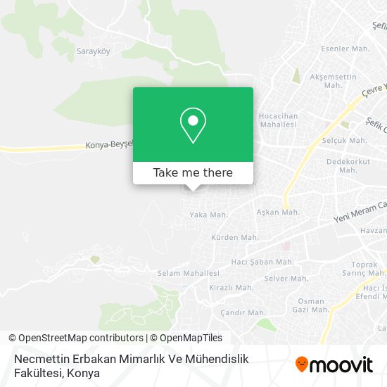 Necmettin Erbakan Mimarlık Ve Mühendislik Fakültesi map