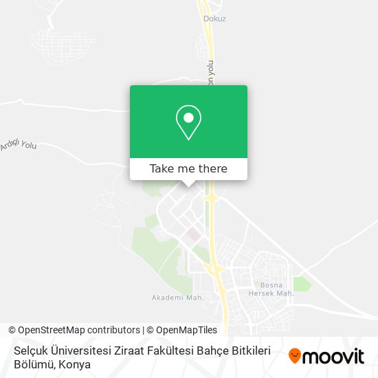 Selçuk Üniversitesi Ziraat Fakültesi Bahçe Bitkileri Bölümü map