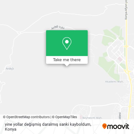 yine yollar değişmiş daralmış sanki kayboldum map