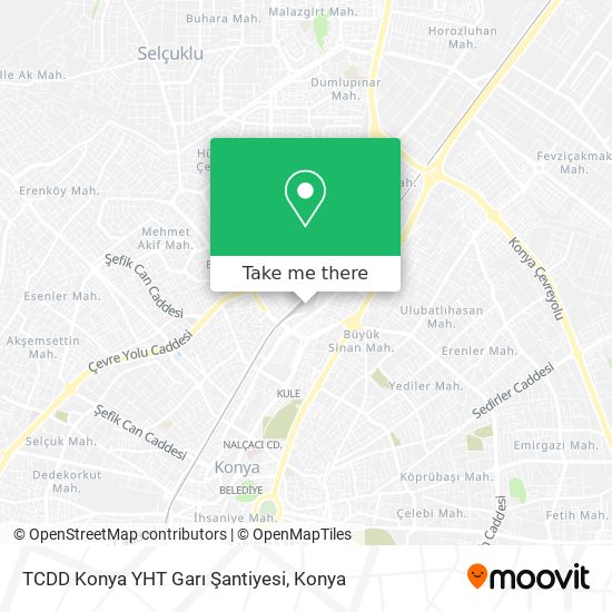 TCDD Konya YHT Garı Şantiyesi map