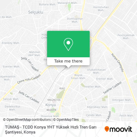 TÜMAŞ - TCDD Konya YHT Yüksek Hızlı Tren Garı Şantiyesi map