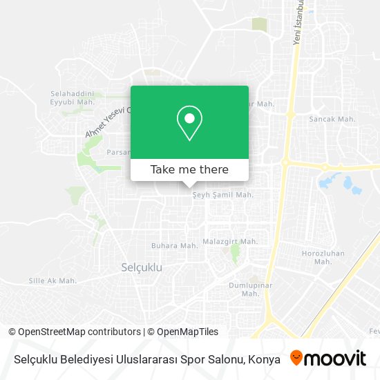 Selçuklu Belediyesi Uluslararası Spor Salonu map