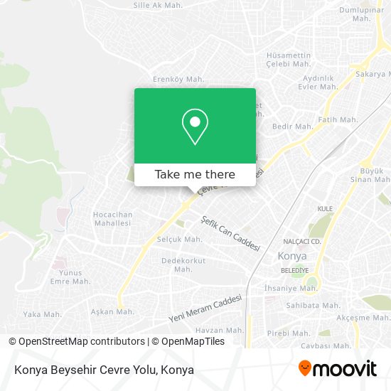 Konya Beysehir Cevre Yolu map